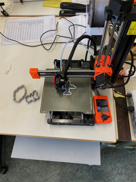 Der 3D Drucker an der Arbeit