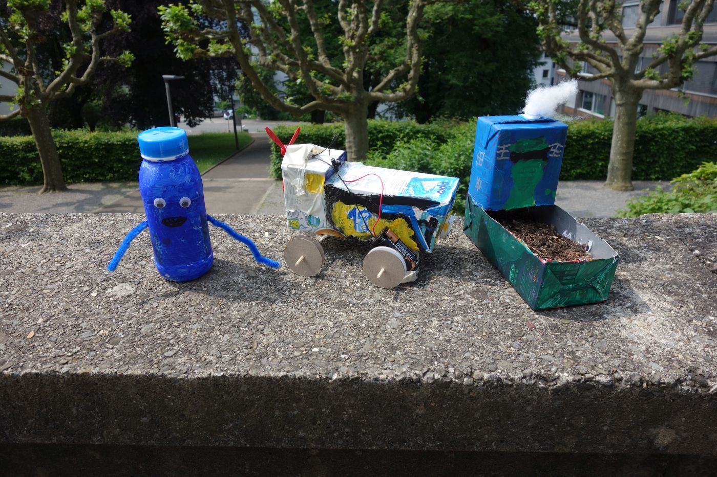 Monster, Fahrzeug und Kressegarten