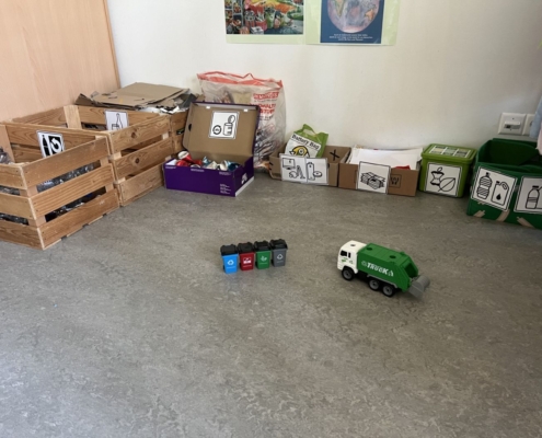 Abfalltrennung im Kindergarten