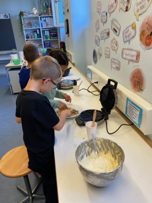 Waffeln backen