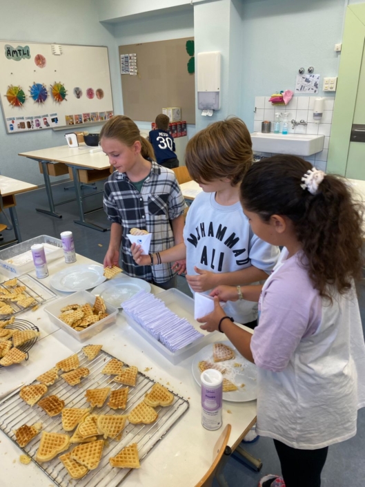 Waffeln verpacken