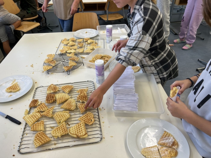 Waffeln verpacken