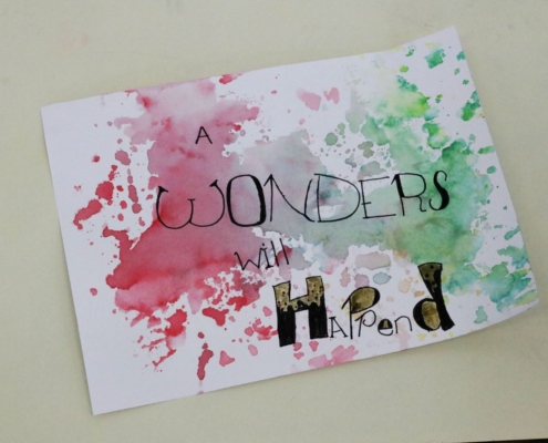 Handlettering Bild