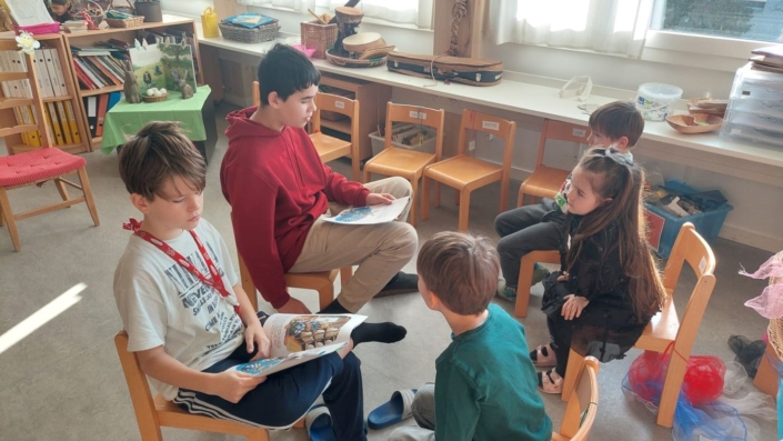 Vorlesen des Bilderbuches