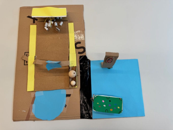 Bowlingbahn aus Papier