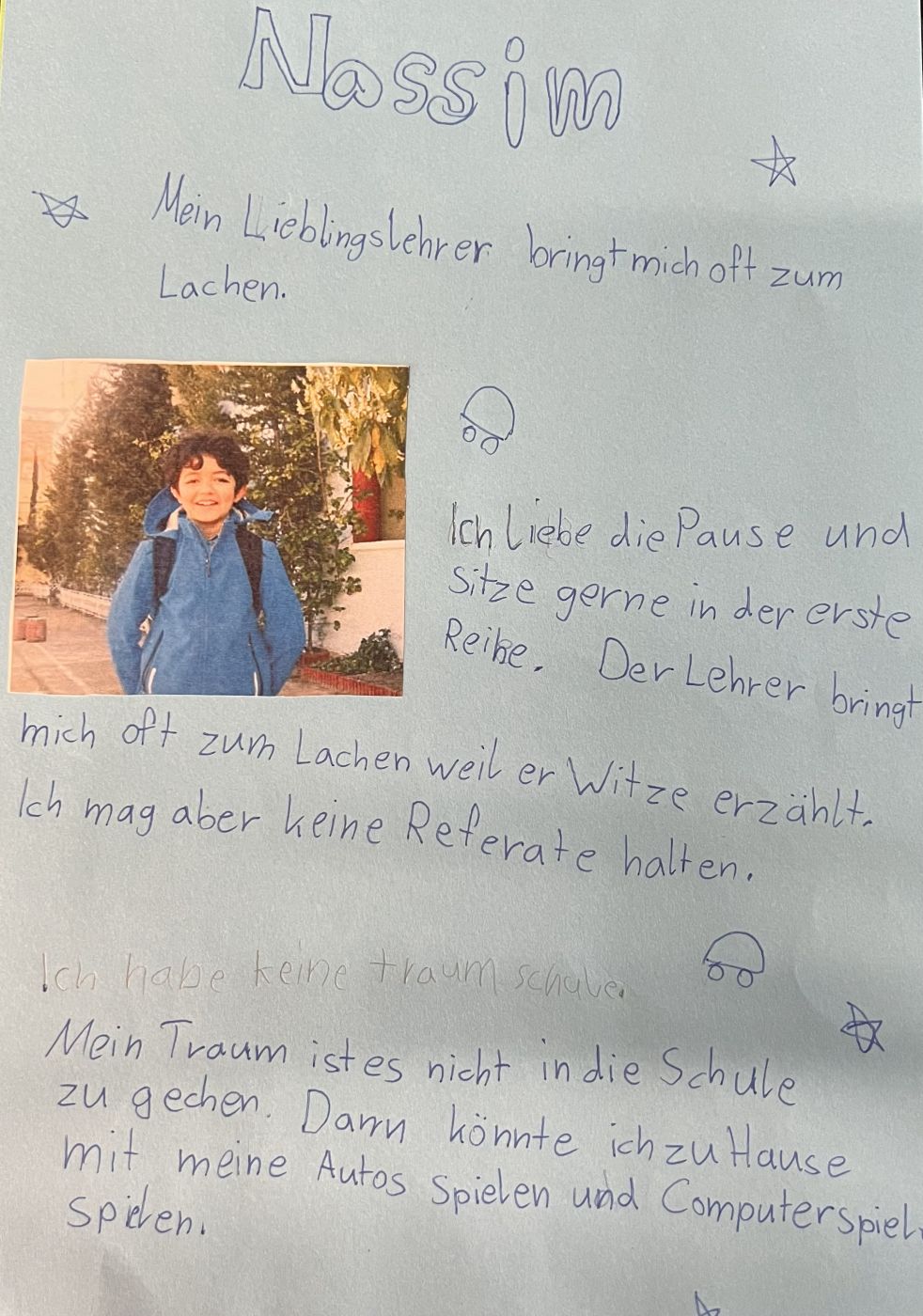 Text Lieblingslehrer