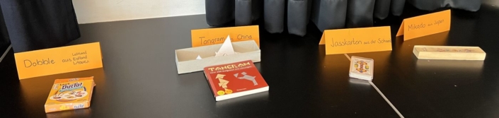 Spiele aus China, Japan, und der Schweiz