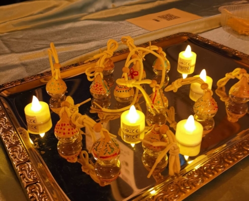 Kerzen und Anhänger