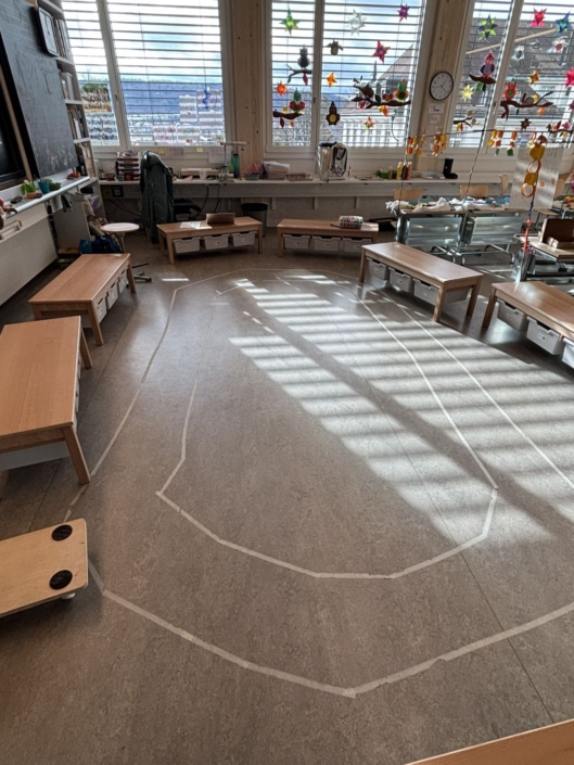 Rundbahn im Schulzimmer