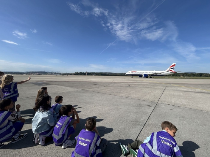 Flugzeug startet